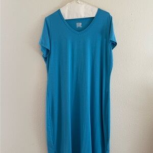 32 Degrees Teal Short Sleeve Women’s Cool T-Shirt Dress
